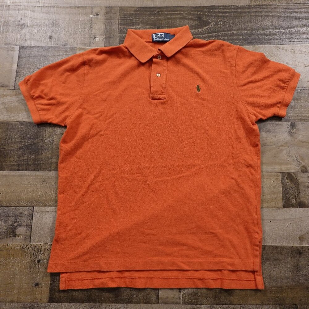 Polo by Ralph Lauren Orange Short Sleeve Polo Shirt‎ - Men’s Large